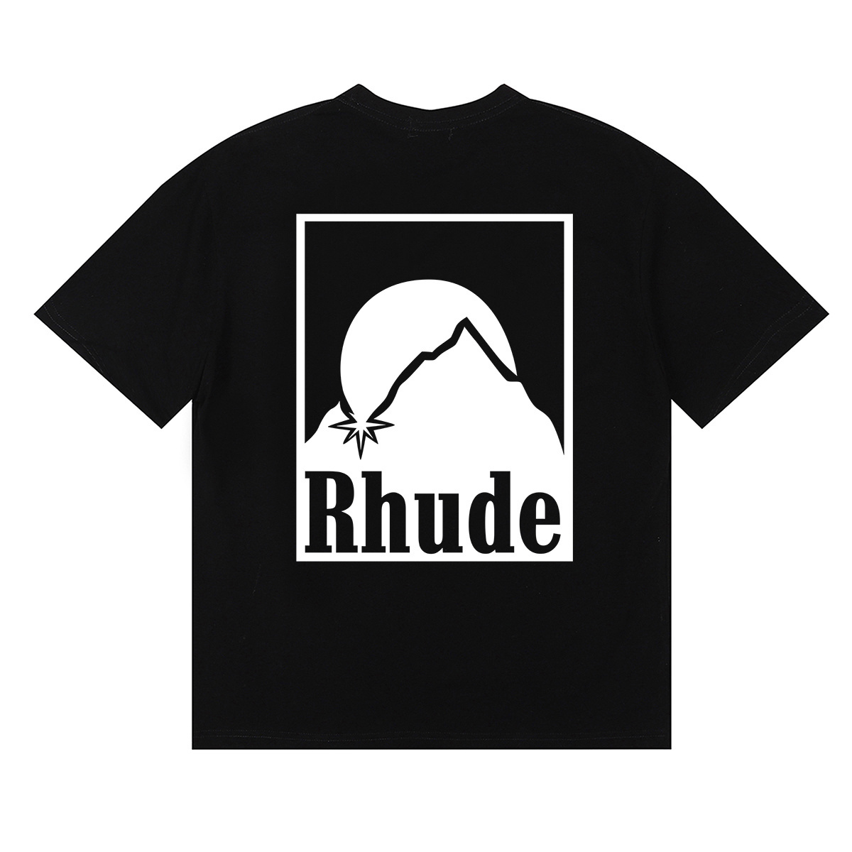 Rhude Moonlight Badge T-Shirt #50158 Apricot/White/Black