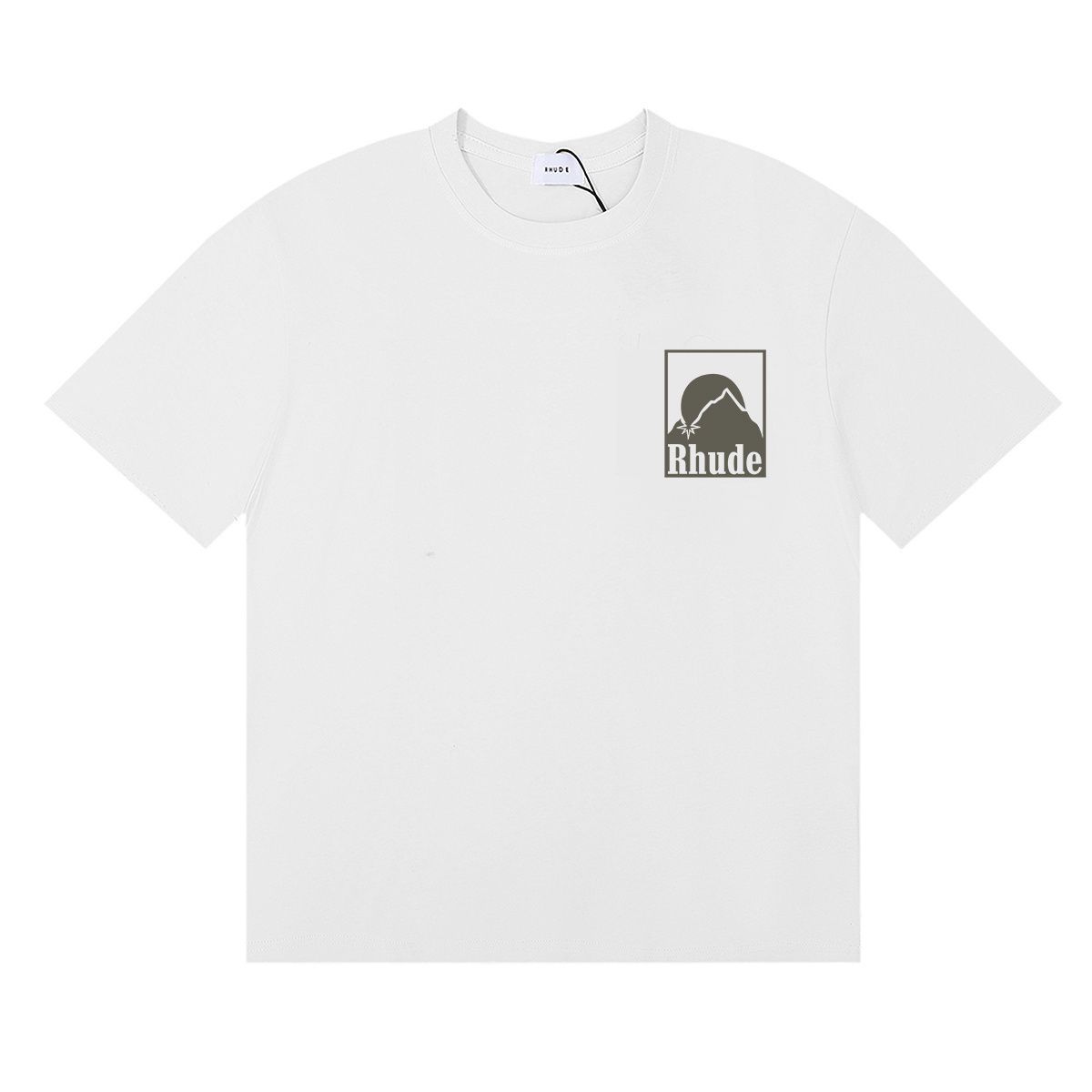 Rhude Moonlight Badge T-Shirt #50158 Apricot/White/Black