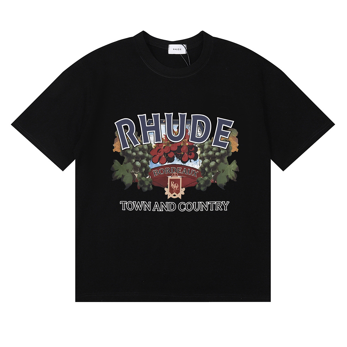 Rhude Town And Country T-Shirt #50137 Apricot/White/Black