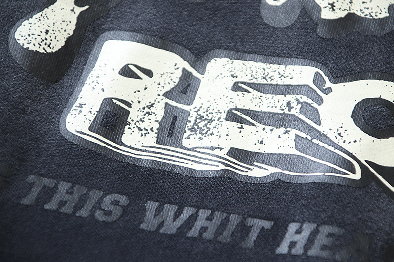 Hellstar Hell Red Flare star Retro washed distressed Print Hoodie #2030 Black/Red