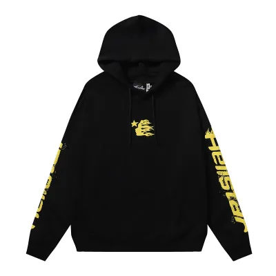 Hellstar Speed Hoodies #2230 Black White/Gray/Black Yellow 01