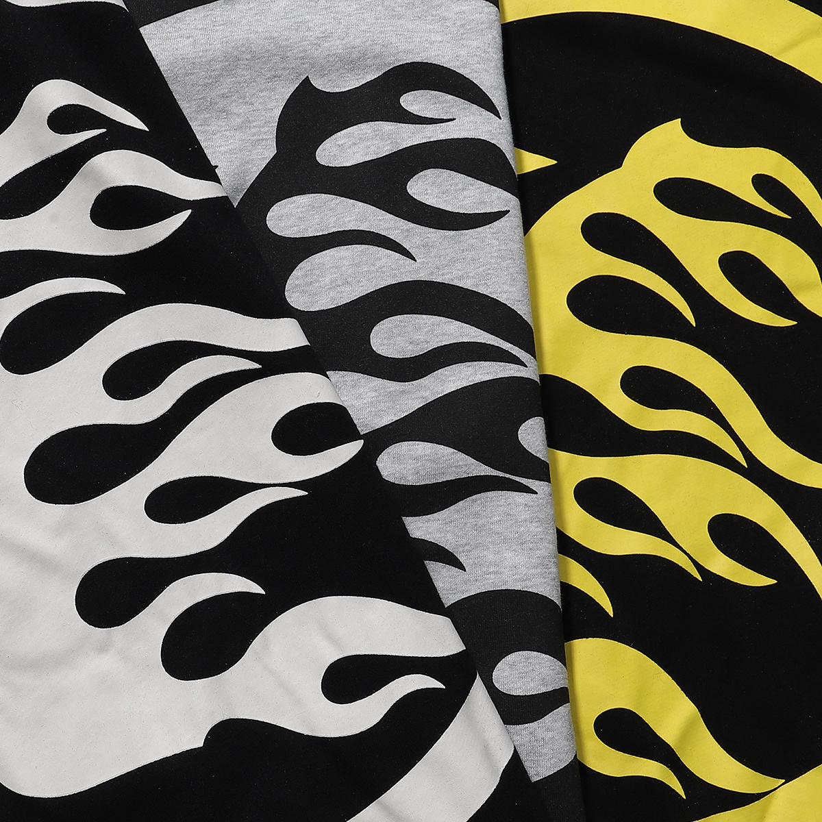 Hellstar Speed Hoodies #2230 Black White/Gray/Black Yellow