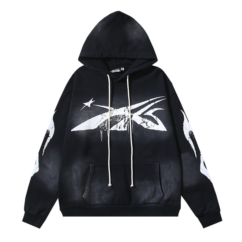 Hellstar Spiderweb Sport Black Hoodie #2039 