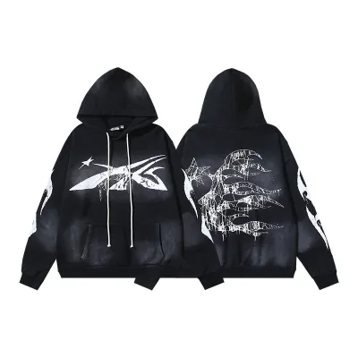 Hellstar Spiderweb Sport Black Hoodie #2039  01
