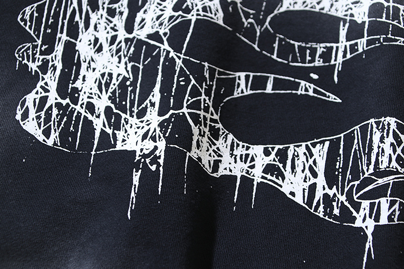 Hellstar Spiderweb Sport Black Hoodie #2039 