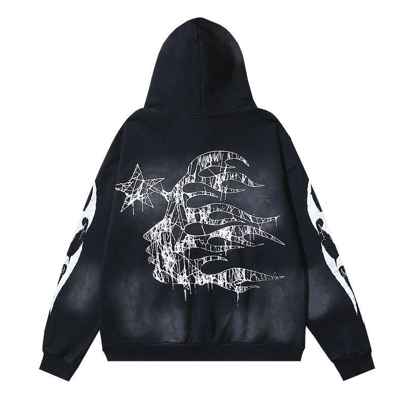 Hellstar Spiderweb Sport Black Hoodie #2039 