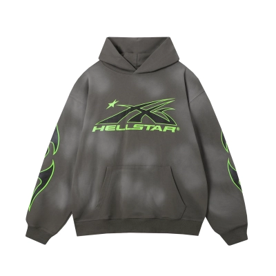 Hellstar Sport Grey Hoodie #3072  01