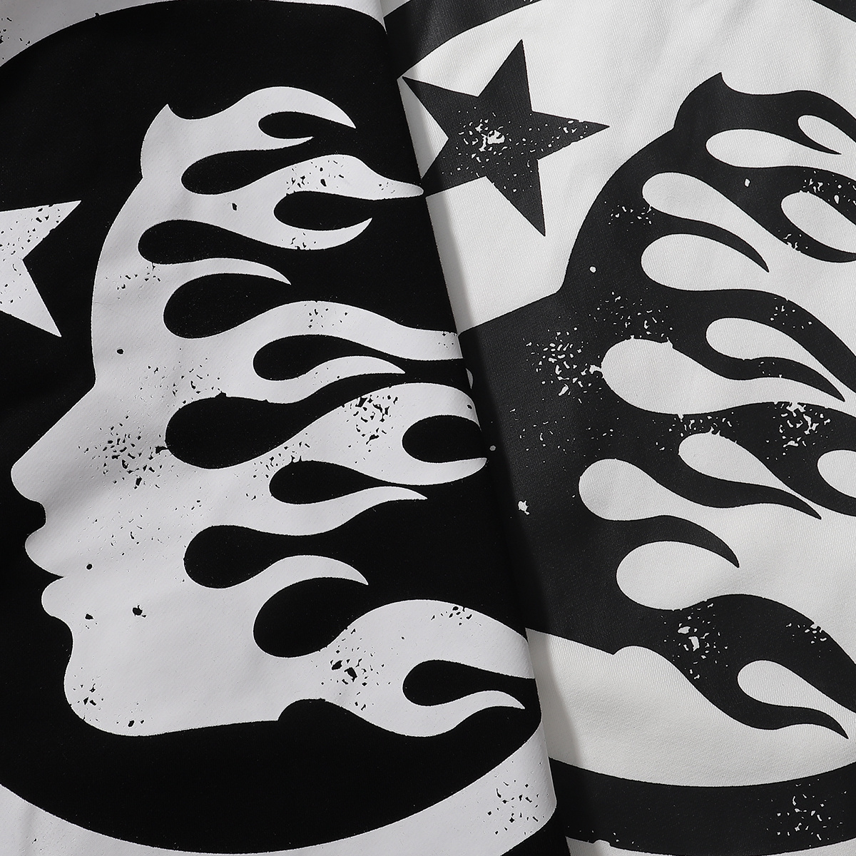 Hellstar Sports Future Flame Hoodie #2278 Black/White