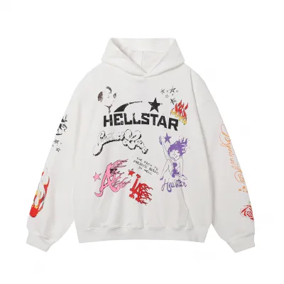 Hellstar Studio Summer Love Hoodie #3100 Black/White 01