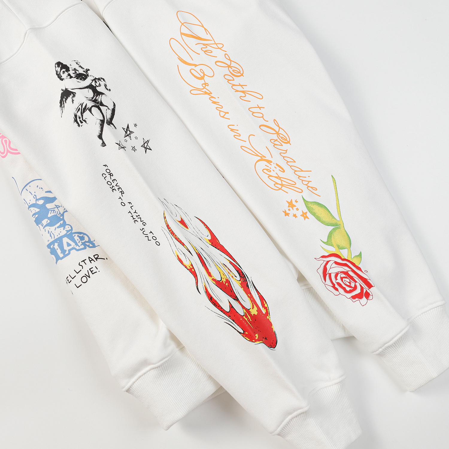 Hellstar Studio Summer Love Hoodie #3100 Black/White