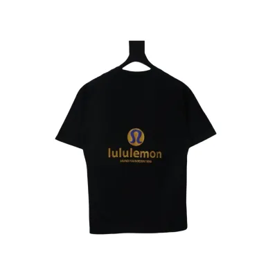 Lululemon Logo Print T-Shirt Black 02