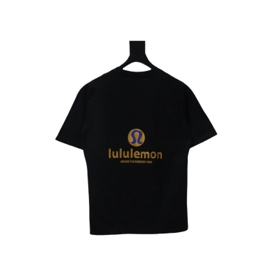 Lululemon Logo Print T-Shirt Black 02