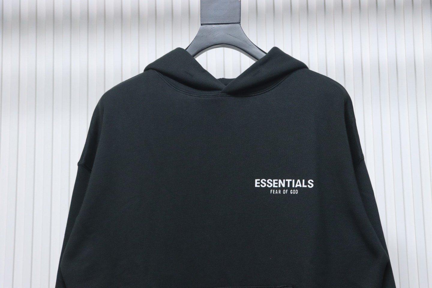 Fear of God Essentials Flower Photo Pullover Hoodie Black
