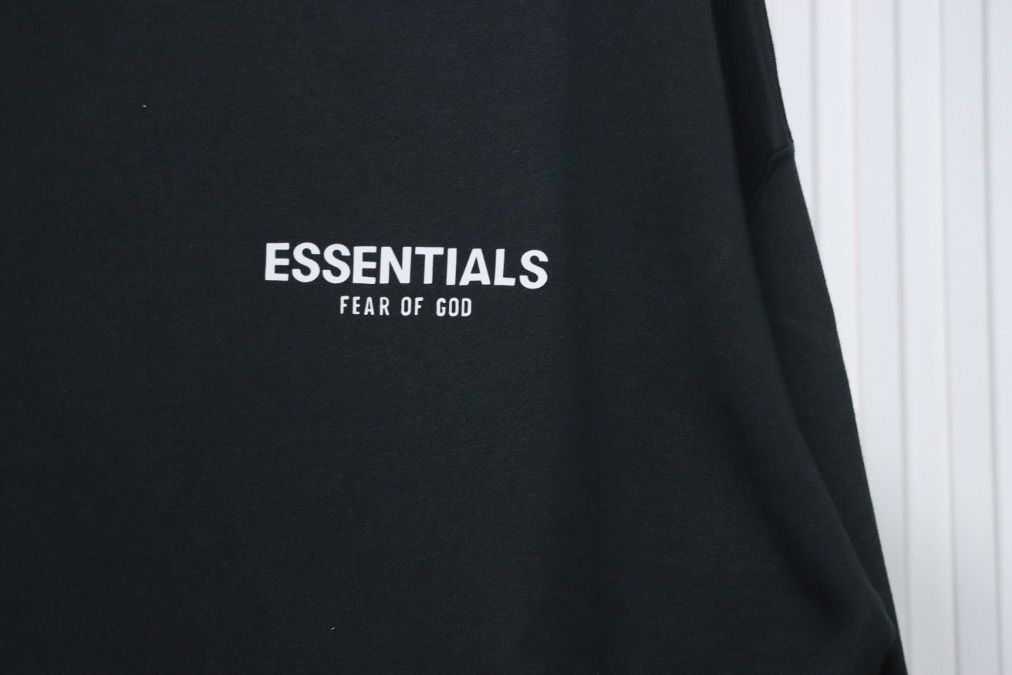 Fear of God Essentials Flower Photo Pullover Hoodie Black