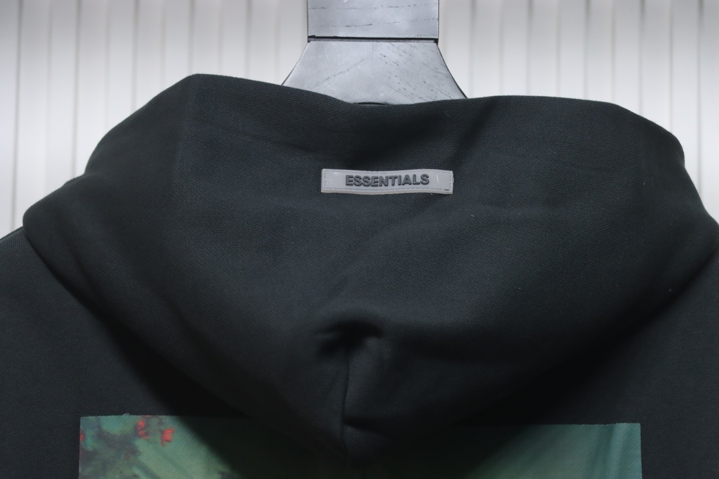 Fear of God Essentials Flower Photo Pullover Hoodie Black