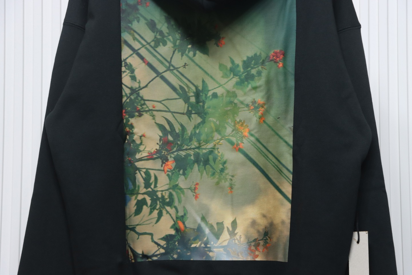 Fear of God Essentials Flower Photo Pullover Hoodie Black