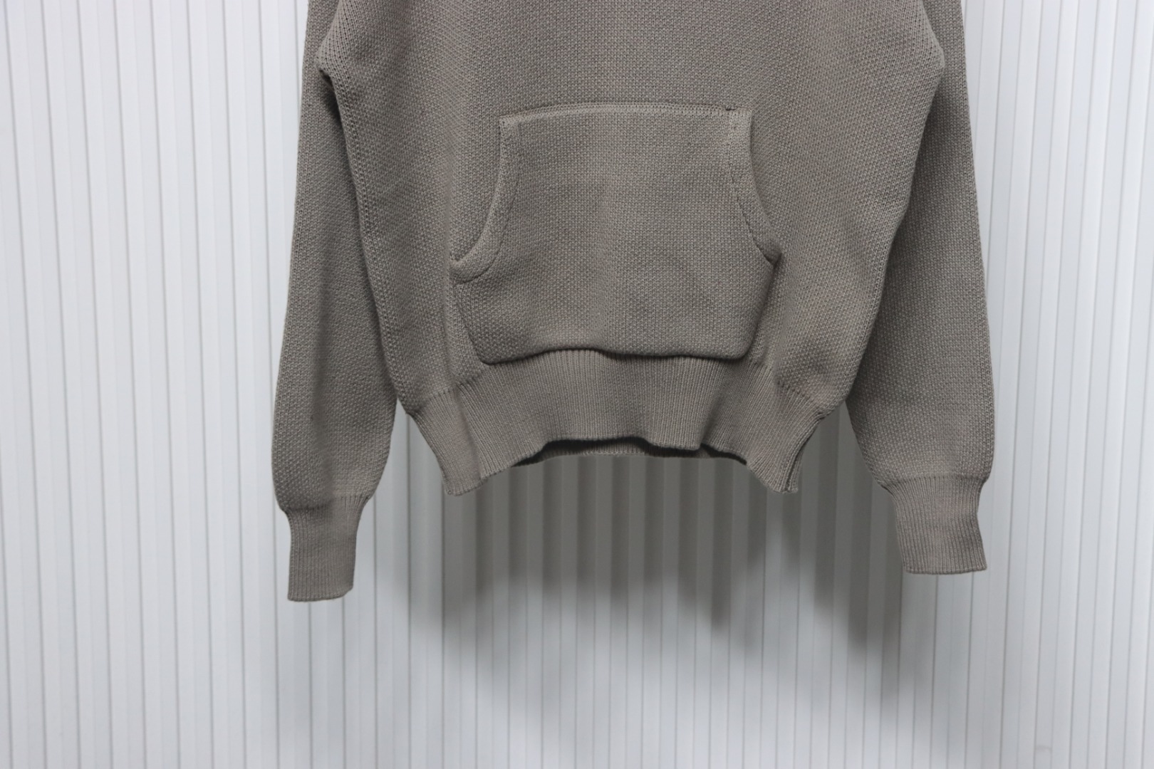 Fear of God Essentials Knit Pullover Hoodie Taupe