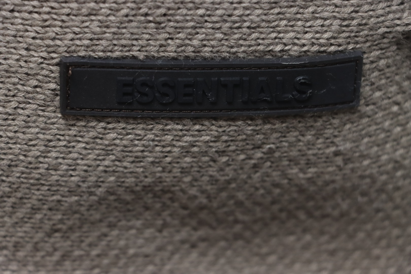 Fear of God Essentials Knit Pullover Hoodie Taupe