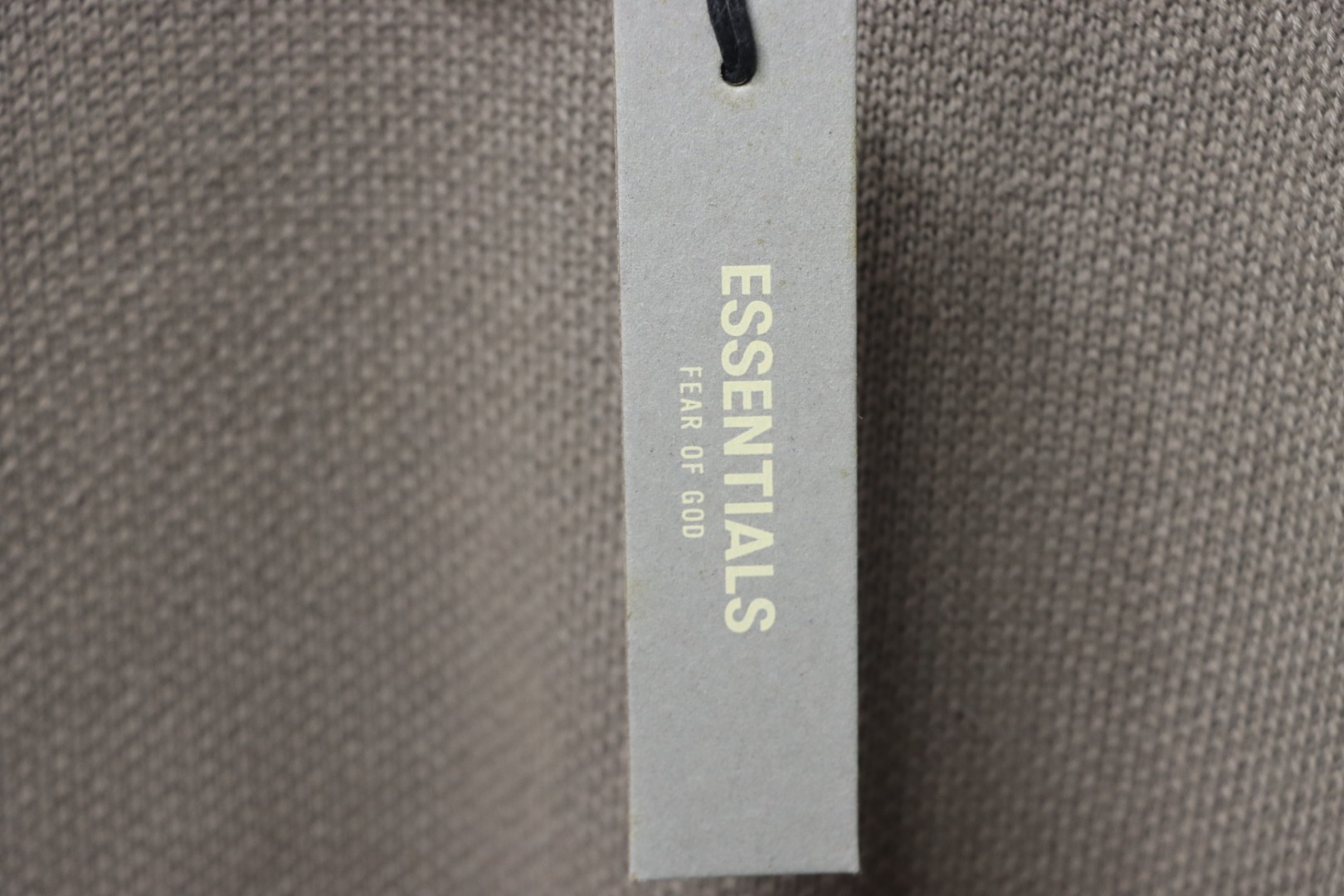 Fear of God Essentials Knit Pullover Hoodie Taupe