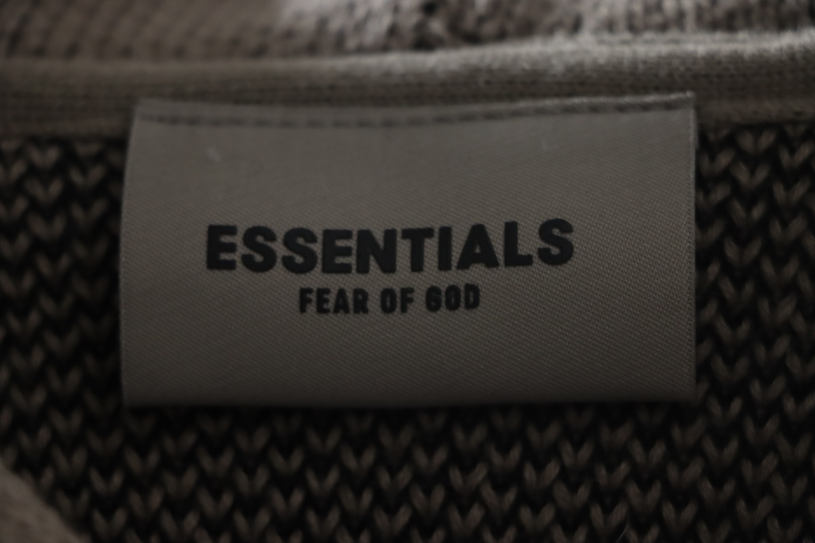 Fear of God Essentials Knit Pullover Hoodie Taupe