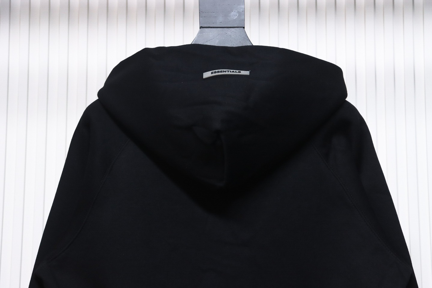 Fear of God Essentials Pullover Hoodie Applique Logo Black