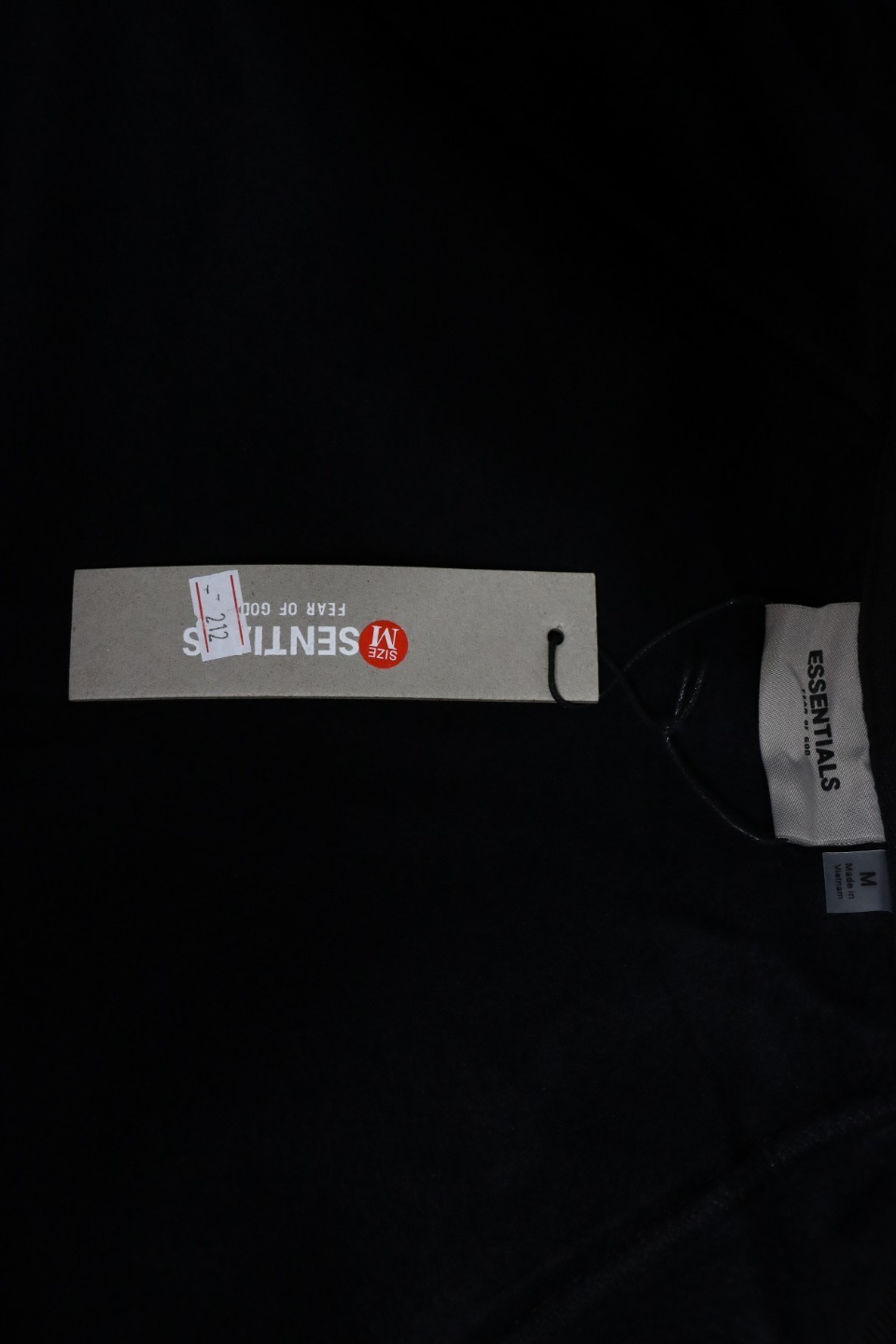 Fear of God Essentials Pullover Hoodie Applique Logo Black