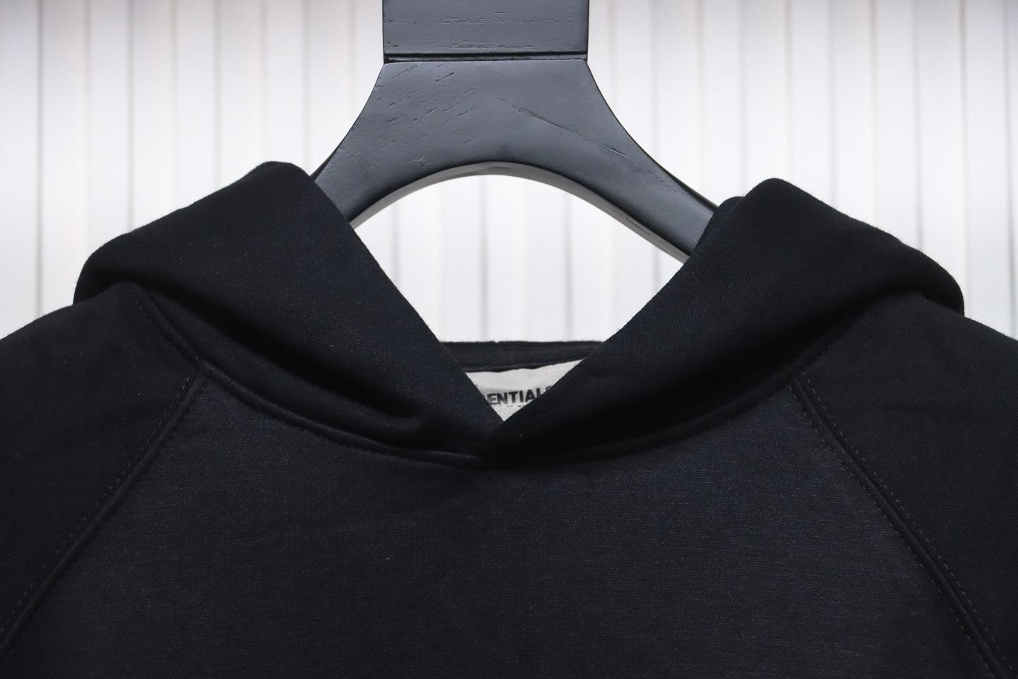 Fear of God Essentials Pullover Hoodie Applique Logo Black