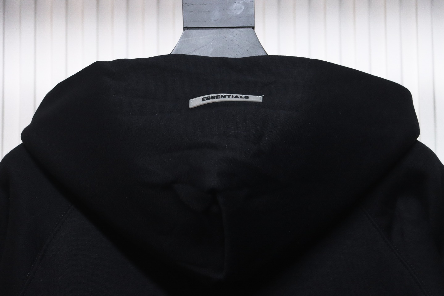 Fear of God Essentials Pullover Hoodie Applique Logo Black