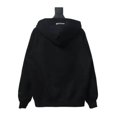 Fear of God Essentials Pullover Hoodie Applique Logo Black 02
