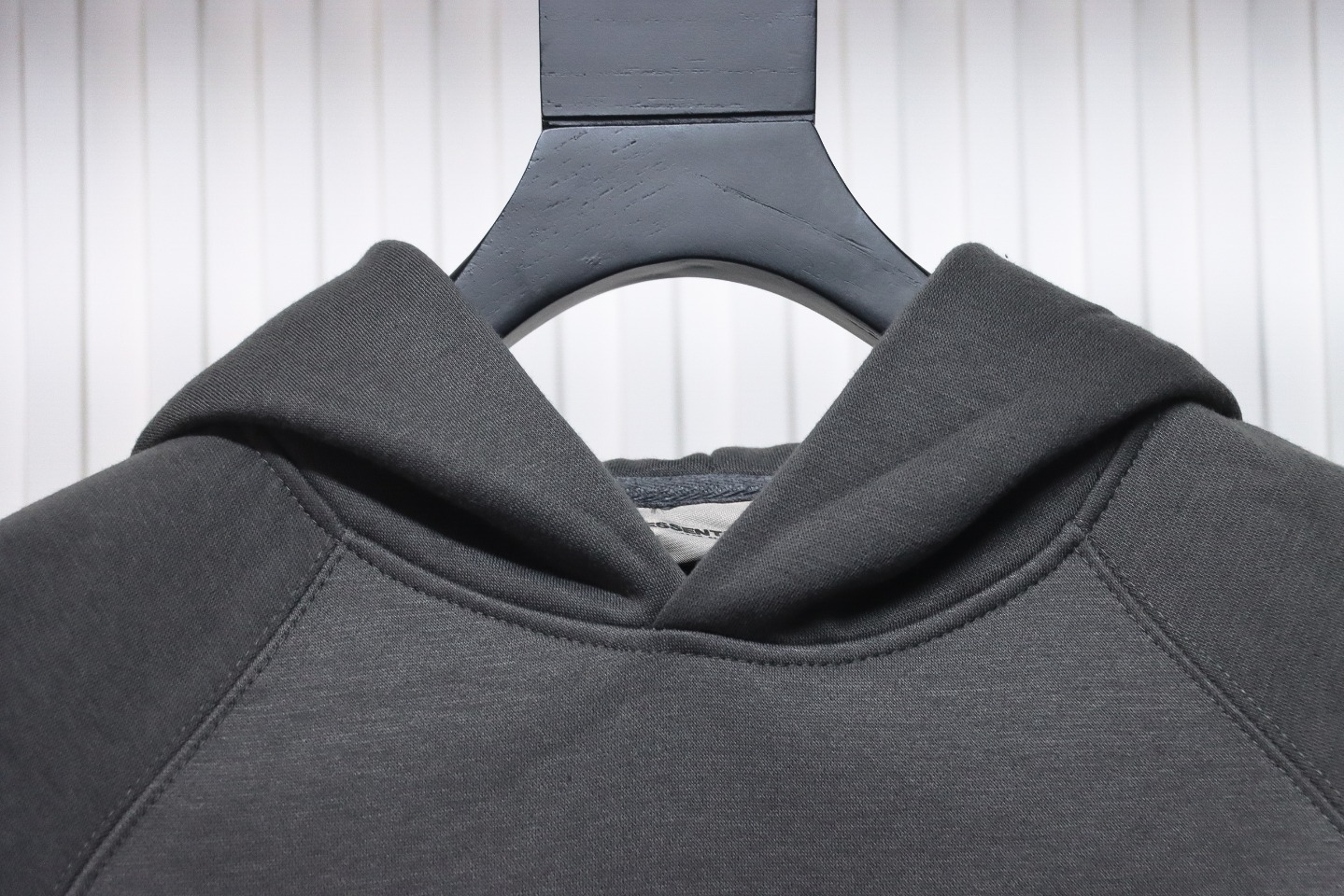 Fear of God Essentials Pullover Hoodie Applique Logo Dark Gray