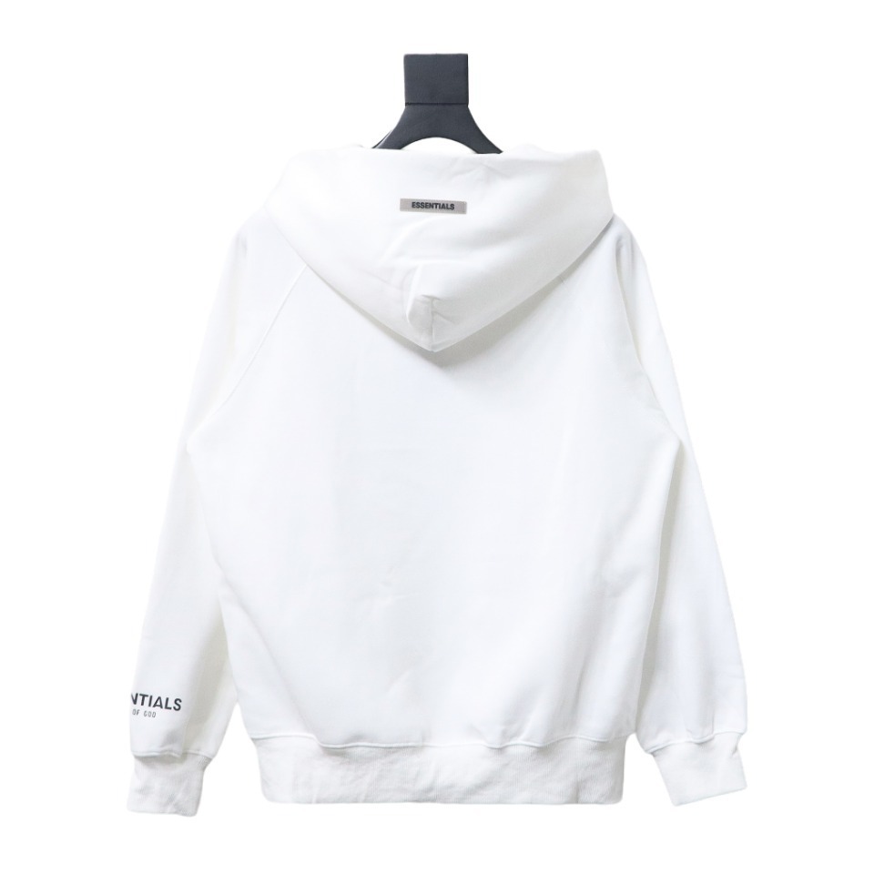 Fear of God Essentials Pullover Hoodie Applique Logo White