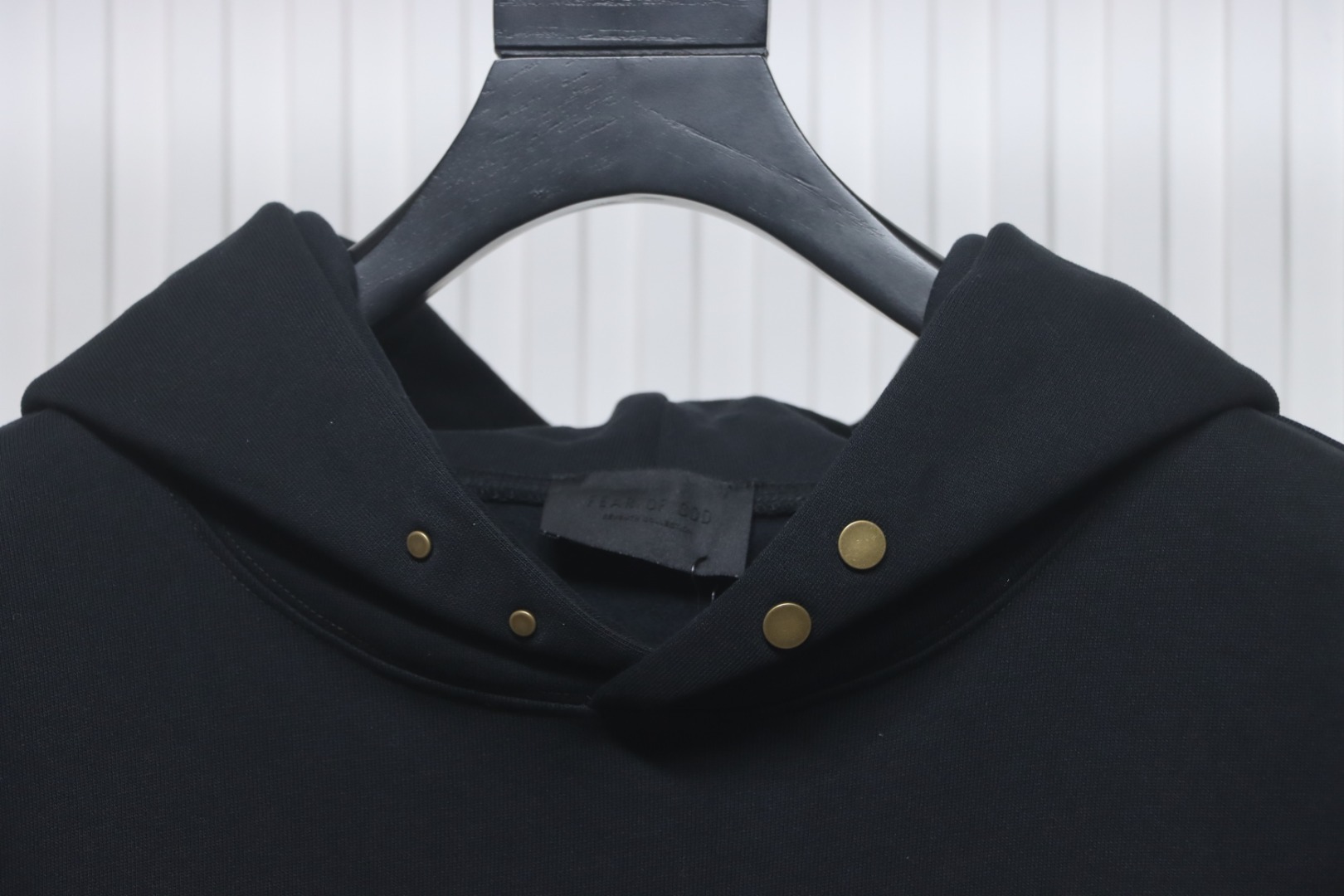 Fear Of God Seventh Collection Graphic Print Hoodie Black