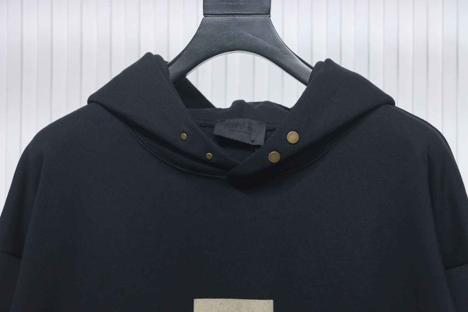 Fear Of God Seventh Collection Graphic Print Hoodie Black