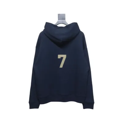Fear Of God Seventh Collection Graphic Print Hoodie Navy Blue 02