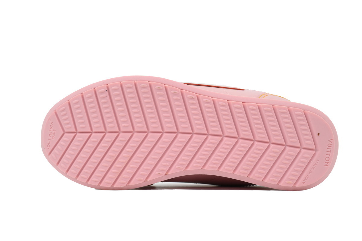 LV BUTTERSOFT Sneaker Lambskin/Plain Calf x Nigo Leather Pink
