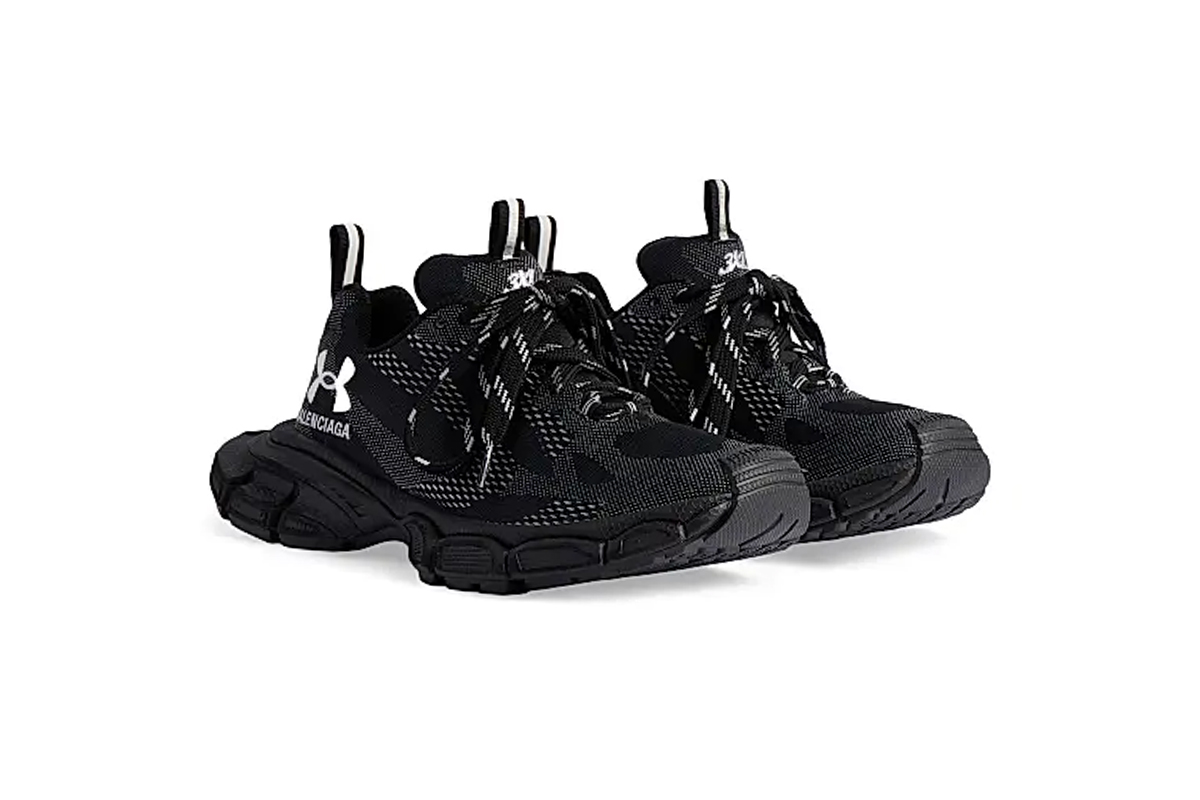 Balenciaga 3XL x Under Armour Knit Sneaker 'Black' 814419 W3XUA 1090