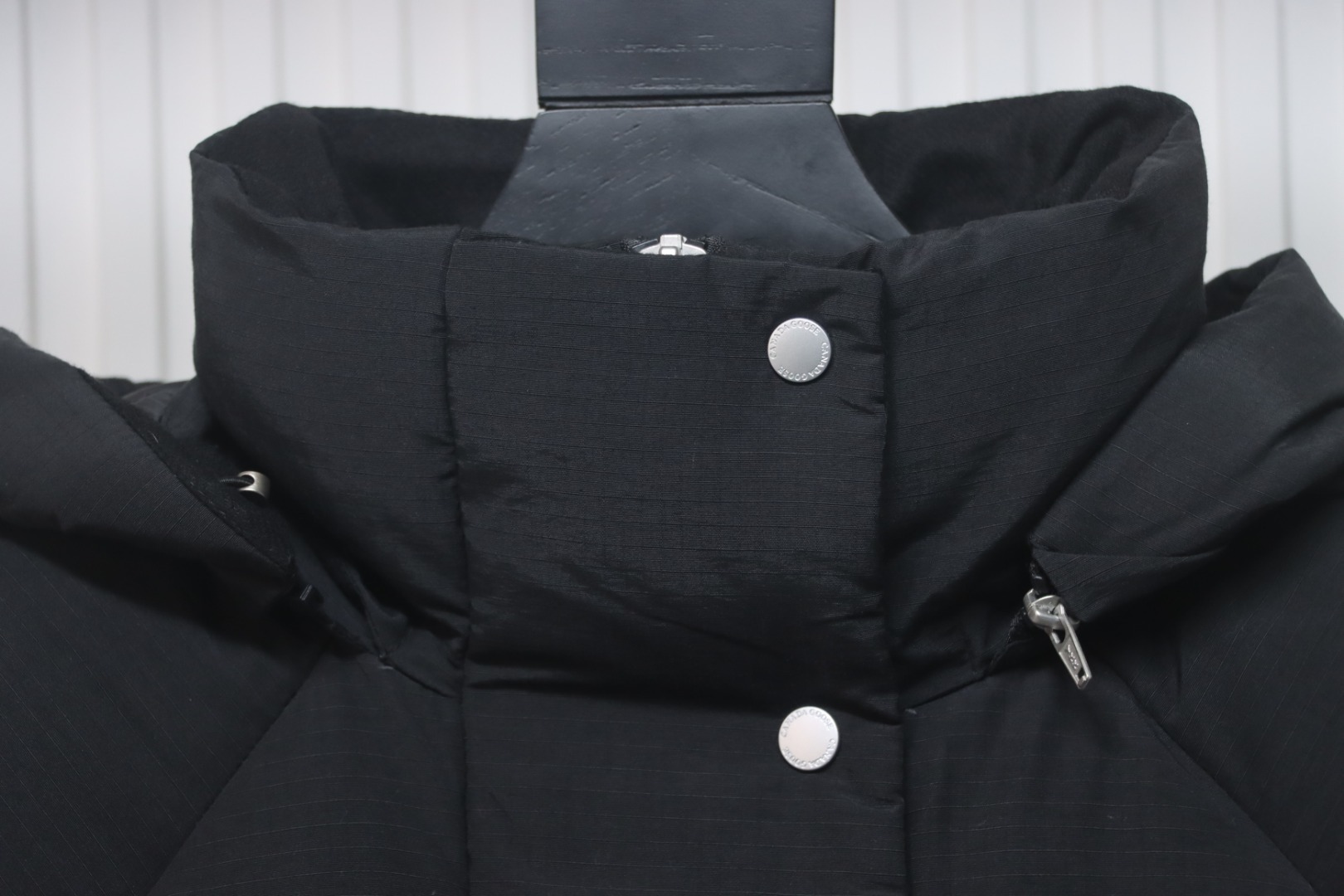 Canada Goose Hooded Puffer Jacket Black