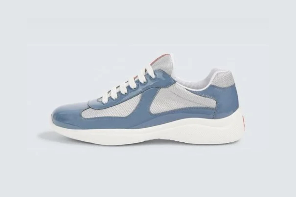 Prada America's Cup sneakers Patent leather Light Blue