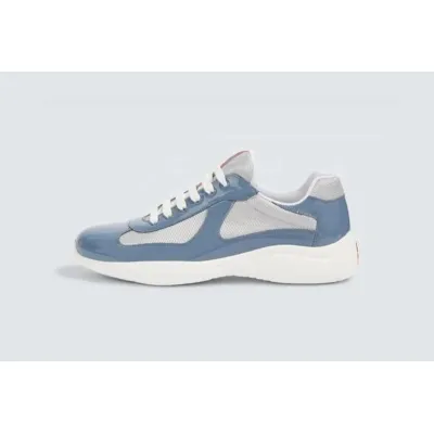 Prada America's Cup sneakers Patent leather Light Blue 01