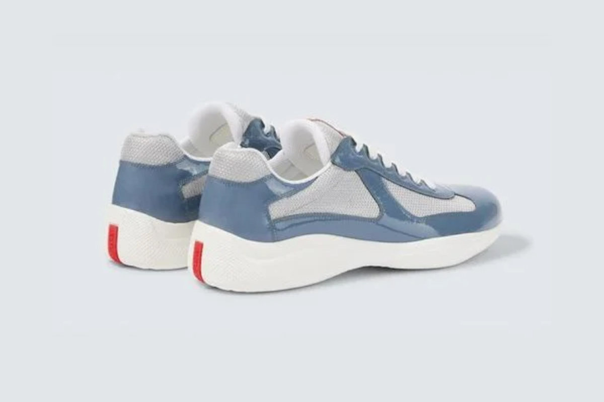 Prada America's Cup sneakers Patent leather Light Blue