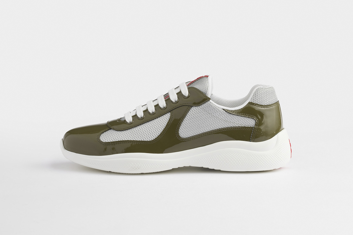 Prada America's Cup sneakers Patent leather Brown
