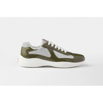 Prada America's Cup sneakers Patent leather Brown 02