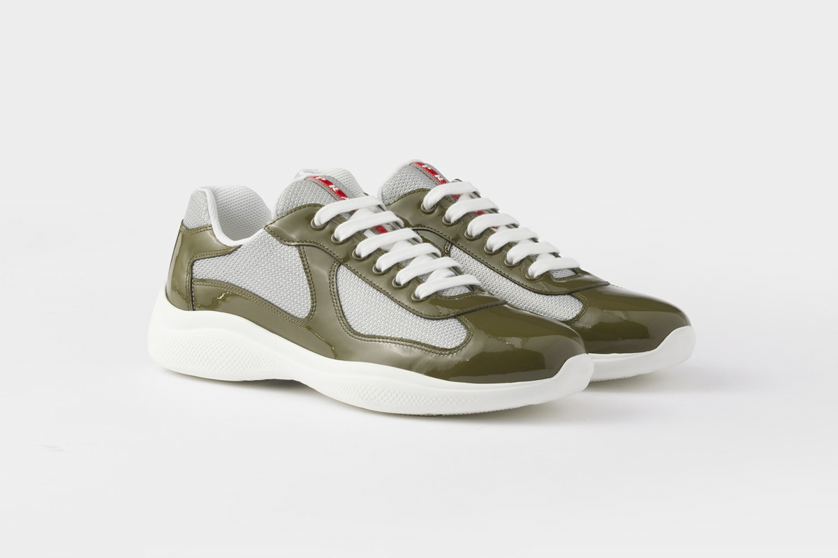 Prada America's Cup sneakers Patent leather Brown