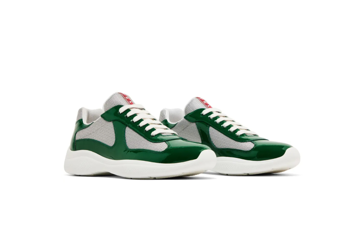 Prada America's Cup sneakers Patent leather Green