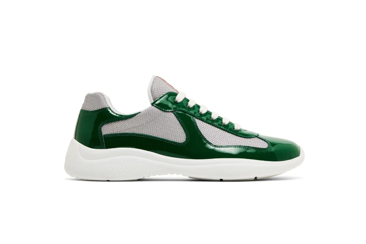 Prada America's Cup sneakers Patent leather Green