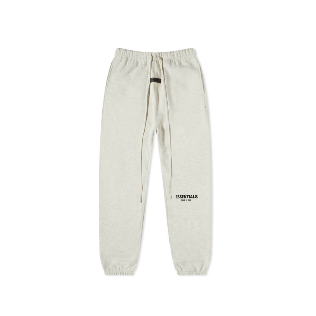Fear of God Essentials Logo Sweat Pant in Light Oatmeal