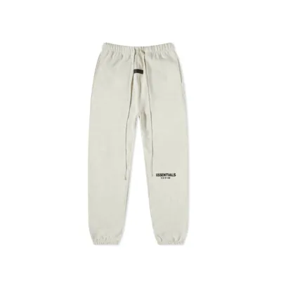 Fear of God Essentials Logo Sweat Pant in Light Oatmeal 01