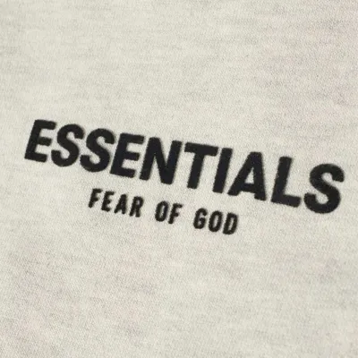 Fear of God Essentials Logo Sweat Pant in Light Oatmeal 02