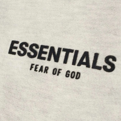 Fear of God Essentials Logo Sweat Pant in Light Oatmeal 02