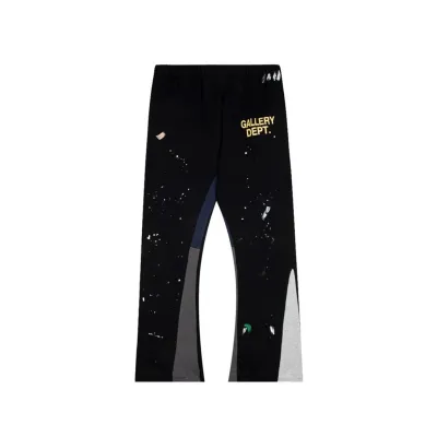 Gallery Dept. Painted Flare Sweat Pants Washed Black 01